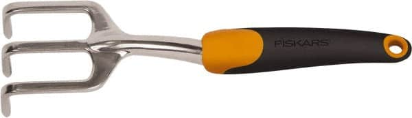 Fiskars - Handheld Cultivator - 6" Plastic Overmold Handle, Cast Aluminum Blade, 12" OAL - Americas Industrial Supply