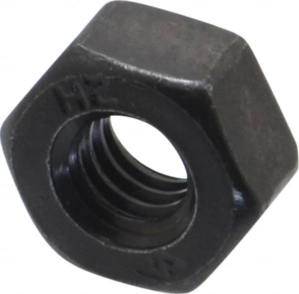 Value Collection - 5/16-18 UNC Steel Right Hand Heavy Hex Nut - 9/16" Across Flats, 19/64" High, Uncoated, 2B Class of Fit - Americas Industrial Supply