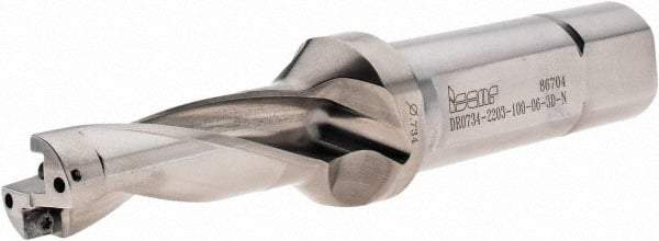 Iscar - 2.2" Max Drill Depth, 3xD, 47/64" Diam, Indexable Insert Drill - 1" Shank Diam, Straight Shank - Americas Industrial Supply