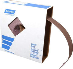 Norton - 2" x 50 Yd 280 Grit Aluminum Oxide Cloth Roll - Extra Fine Grade, J Weighted Backing - Americas Industrial Supply