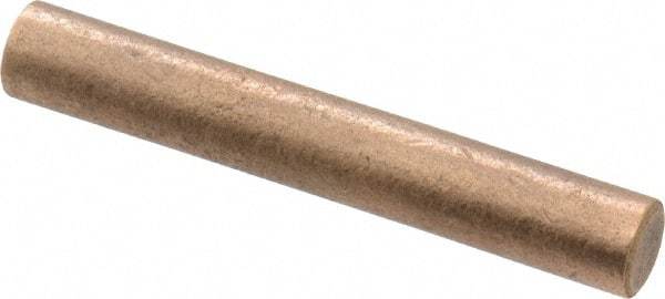 Made in USA - 1/4 Inch Diameter x 2 Inch Long, Oil Impregnated Bronze Round Rod - Alloy SAE 841 - Americas Industrial Supply