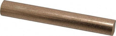 Made in USA - 3/8 Inch Diameter x 3 Inch Long, Oil Impregnated Bronze Round Rod - Alloy SAE 841 - Americas Industrial Supply