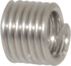 Recoil - M4x0.70 Metric Coarse, 6mm OAL, Free Running Helical Insert - 6-1/8 Free Coils, Tanged, Stainless Steel, Bright Finish, 1-1/2D Insert Length - Exact Industrial Supply