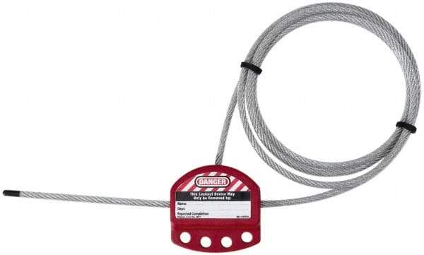 NMC - Cable Lockouts Cable Length (Feet): 6 Number of Lockout Points: 4 - Americas Industrial Supply