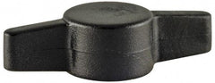 Made in USA - Tee Plastic Thumb Screw - 1-3/4" OAL, 1-3/4" Head Diam x 15/32" Head Height - Americas Industrial Supply