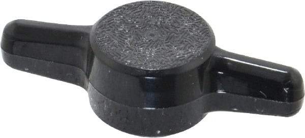 Made in USA - Tee Plastic Thumb Screw - 1-1/4" OAL, 1-1/4" Head Diam x 11/32" Head Height - Americas Industrial Supply
