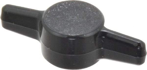 Made in USA - Tee Plastic Thumb Screw - 1-1/2" OAL, 1-1/2" Head Diam x 13/32" Head Height - Americas Industrial Supply