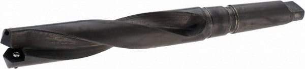 Allied Machine and Engineering - Series 3, 1-13/32 to 1-7/8" Diam, 4MT Taper Shank, Helical Flute Spade Drill - 6-1/2" Max Depth, 8-3/16" Body Length, 12-5/8" OAL, Standard Length, Through Coolant - Americas Industrial Supply