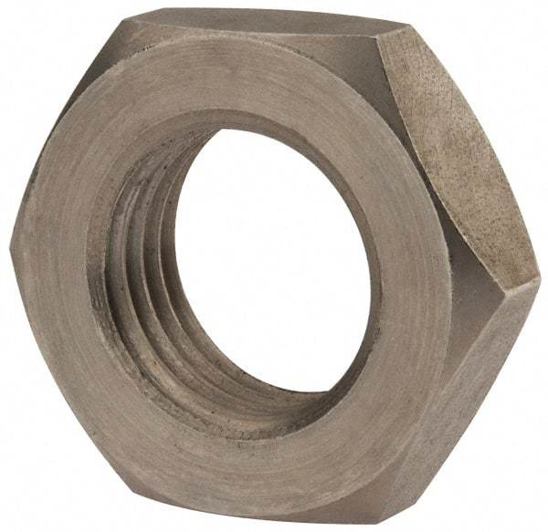 Value Collection - M27x3.00 Metric Coarse Stainless Steel Right Hand Hex Jam Nut - 41mm Across Flats, 13.5mm High, Uncoated - Americas Industrial Supply