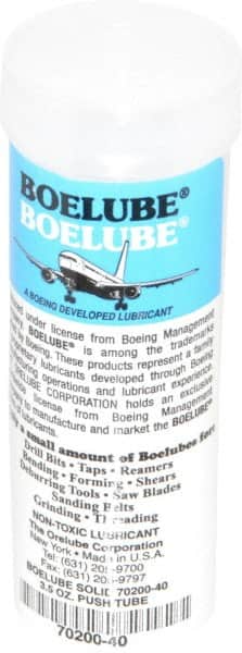 Boelube - 3.5 oz Push Tube Lubricant - White, -20°F Max - Americas Industrial Supply