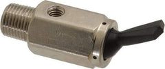 Specialty Mfr - 1/8M Non Exhaust Toggle Valve - 0.15 CV Rate, 150 Max psi, Detented Actuator - Americas Industrial Supply