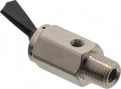 Specialty Mfr - 1/8M Exhaust Toggle Valve - 0.15 CV Rate, 150 Max psi, Detented Actuator - Americas Industrial Supply