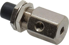 Specialty Mfr - 10-32 Non Exhaust Push Button Valve - 0.1 CV Rate, 150 Max psi, Normally Closed Actuator - Americas Industrial Supply