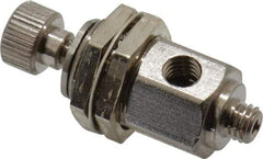 Specialty Mfr - 10-32 Male x Female Mini Needle Valve - 0.1 CV Rate, 150 Max psi, 5-Turn Adjustment - Standard - Americas Industrial Supply