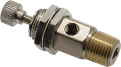 Specialty Mfr - 1/8" M x 10-32 F Mini Needle Valve - 0.1 CV Rate, 150 Max psi, 5-Turn Adjustment - Standard - Americas Industrial Supply