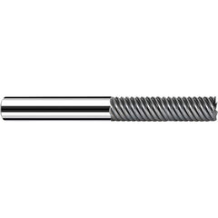 Square End Mill: 1/2'' Dia, 2'' LOC, 1/2'' Shank Dia, 4'' OAL, 7 Flutes, Solid Carbide Single End, Polychrom Finish, Spiral Flute, 65 ™ Variable Helix, RH Cut, RH Flute, Series Multicut XF