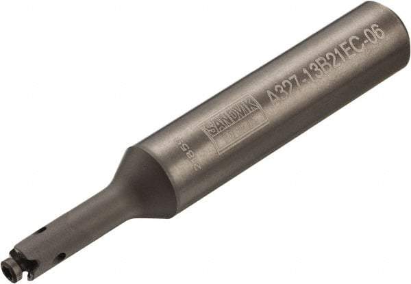 Sandvik Coromant - CoroMill 327 5/8" Weldon Shank Milling Tip Insert Holder & Shank - 79.21mm Projection, 0.4724" Neck Diam, 12 Neck Thread, 12mm Nose Diam, 154.22mm OAL, Steel A327-xxB Tool Holder - Americas Industrial Supply