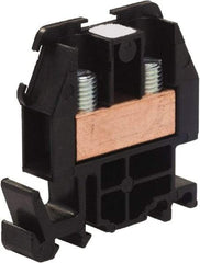 Square D - 600 VAC, 60 Amp, -40 to 275°F, DIN Rail Mount, Nylon Standard Terminal Block - 2 Contacts, Copper, 22 to 8 AWG Compatibility, 1.82 Inch High x 1.72 Inch Deep - Americas Industrial Supply