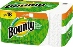 Bounty - Perforated Roll of 2 Ply White Paper Towels - 11" Wide - Americas Industrial Supply