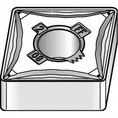 Kennametal - CNMG432 FF Grade KCP10B Carbide Turning Insert - 80° Diamond, 1/2" Inscr Circle, 3/16" Thick, 1/32" Corner Radius - Americas Industrial Supply
