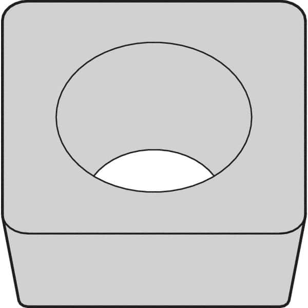 Kennametal - SCMW433 NONE Grade KCK20B Carbide Turning Insert - TiOCN Finish, 90° Square, 1/2" Inscr Circle, 3/16" Thick, 3/64" Corner Radius - Americas Industrial Supply