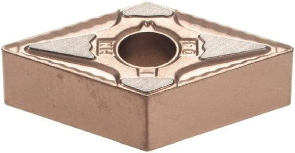 Kennametal - DNMG331 MN Grade KCP10B Carbide Turning Insert - TiOCN Finish, 55° Diamond, 3/8" Inscr Circle, 3/16" Thick, 1/64" Corner Radius - Americas Industrial Supply