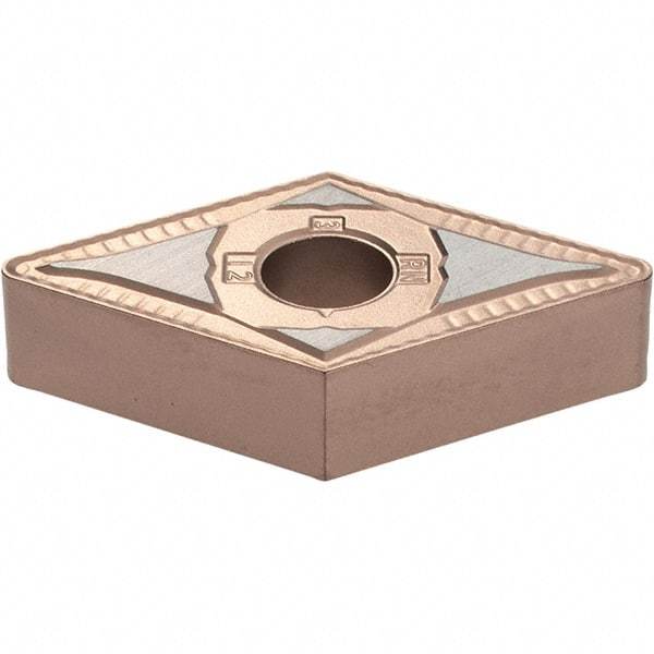 Kennametal - DNMG543 RN Grade KCP10B Carbide Turning Insert - TiOCN Finish, 55° Diamond, 5/8" Inscr Circle, 1/4" Thick, 3/64" Corner Radius - Americas Industrial Supply