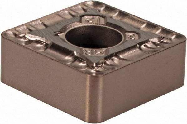 Kennametal - SNMG433 MR KCM25B Grade Carbide Turning Insert - TiOCN Coated, 90° Square, 1/2" Inscr Circle, 3/16" Thick, 0° Relief Angle, 3/64" Cnr Rad - Americas Industrial Supply