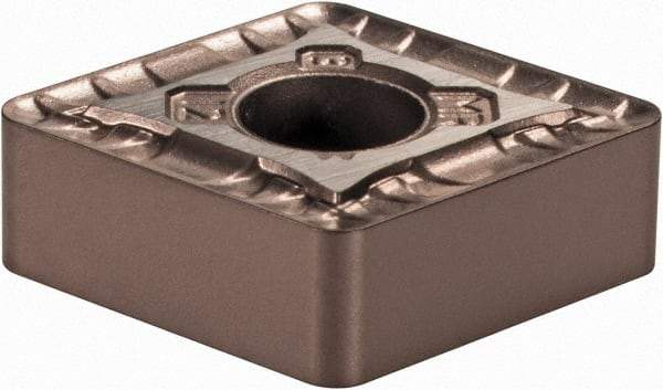 Kennametal - CNMG433 MR Grade KCM25B Carbide Turning Insert - TiOCN Finish, 80° Diamond, 1/2" Inscr Circle, 3/16" Thick, 3/64" Corner Radius - Americas Industrial Supply