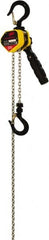 Ingersoll-Rand - 1,100 Lb Lifting Capacity, 10' Lift Height, Mini-Ratchet Lever Hoist - Made from Chain, 54 Lb Avg Pull to Lift Rated Load, 1 Chain - Americas Industrial Supply