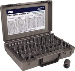 OTC - 53 Piece 1/4, 3/8 & 1/2" Drive Torx Bit Socket Set - T6 to T70 Torx, Comes in Plastic Case - Americas Industrial Supply