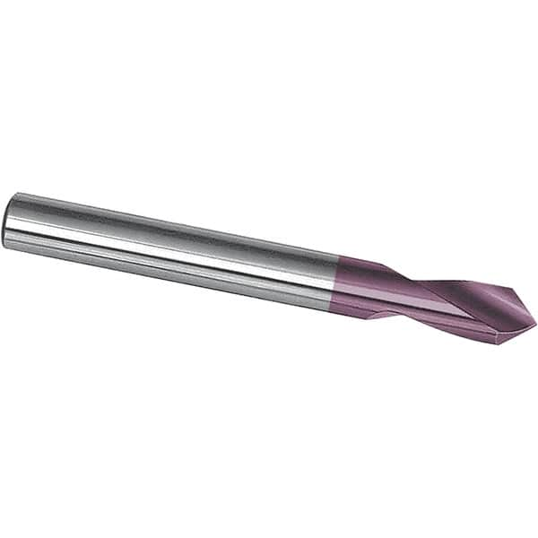 Magafor - 4mm Body Diam, 90°, 50mm OAL, Solid Carbide Spotting Drill - Americas Industrial Supply