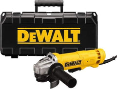 DeWALT - 4-1/2" Wheel Diam, 11,000 RPM, Corded Angle & Disc Grinder - 5/8-11 Spindle, 120 Volts, 11 Amps - Americas Industrial Supply