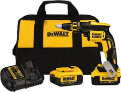 DeWALT - 20 Volt Lithium-Ion Battery Pistol Grip Cordless Screwdriver - 4,400 RPM, 266 In/Lb Torque - Americas Industrial Supply