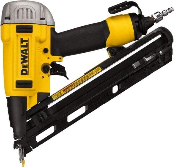 DeWALT - 1-1/4 to 2-1/2" Nail Length, 15 Gauge Finish Air Nailer - 90 to 125 psi - Americas Industrial Supply