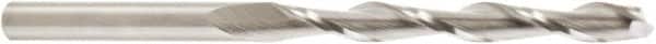 Amana Tool - 1/4" Cutting Diam x 2-1/4" Length of Cut, 2 Flute, Upcut Spiral Router Bit - Uncoated, Right Hand Cut, Solid Carbide, 4" OAL x 1/4" Shank Diam, Flute, 30° Helix Angle - Americas Industrial Supply