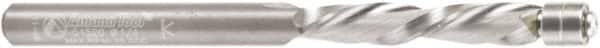 Amana Tool - 1/4" Cut Diam, 1-1/4" Length of Cut, 2 Flute Flush Trim Edge Profile Router Bit - Solid Carbide, 1/4" Shank Diam, 1-1/4" Shank Length, 3-5/16" OAL, Uncoated - Americas Industrial Supply