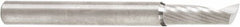 Amana Tool - 1/4" Cutting Diam x 3/4" Length of Cut, 1 Flute, Upcut Spiral Router Bit - Uncoated, Right Hand Cut, Solid Carbide, 2-1/2" OAL x 1/4" Shank Diam, 30° Helix Angle - Americas Industrial Supply