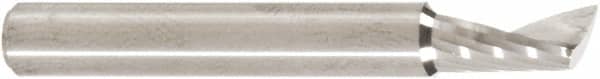 Amana Tool - 3/16" Cutting Diam x 3/8" Length of Cut, 1 Flute, Upcut Spiral Router Bit - Uncoated, Right Hand Cut, Solid Carbide, 1-1/2" OAL x 3/16" Shank Diam, 20° Helix Angle - Americas Industrial Supply