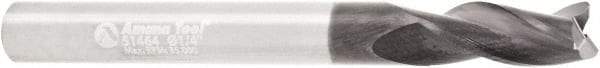 Amana Tool - 1/4" Cutting Diam x 5/8" Length of Cut, 3 Flute, Upcut Spiral Router Bit - AlTiN Coated, Right Hand Cut, Solid Carbide, 2-3/8" OAL x 1/4" Shank Diam, Flute, 30° Helix Angle - Americas Industrial Supply