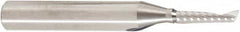 Amana Tool - 1/8" Cutting Diam x 1/2" Length of Cut, 1 Flute, Upcut Spiral Router Bit - Uncoated, Right Hand Cut, Solid Carbide, 2" OAL x 1/4" Shank Diam, 30° Helix Angle - Americas Industrial Supply
