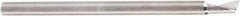 Amana Tool - 1/8" Cutting Diam x 1/4" Length of Cut, 1 Flute, Upcut Spiral Router Bit - Uncoated, Right Hand Cut, Solid Carbide, 2" OAL x 1/8" Shank Diam, 20° Helix Angle - Americas Industrial Supply