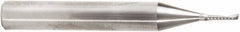 Amana Tool - 1/16" Cutting Diam x 1/4" Length of Cut, 1 Flute, Upcut Spiral Router Bit - Uncoated, Right Hand Cut, Solid Carbide, 2" OAL x 1/4" Shank Diam, 20° Helix Angle - Americas Industrial Supply
