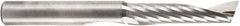 Amana Tool - 3/8" Cutting Diam x 1-5/8" Length of Cut, 1 Flute, Upcut Spiral Router Bit - Uncoated, Right Hand Cut, Solid Carbide, 3-1/2" OAL x 3/8" Shank Diam, 30° Helix Angle - Americas Industrial Supply