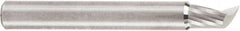 Amana Tool - 1/4" Cutting Diam x 3/8" Length of Cut, 1 Flute, Upcut Spiral Router Bit - Uncoated, Right Hand Cut, Solid Carbide, 2" OAL x 1/4" Shank Diam, 20° Helix Angle - Americas Industrial Supply