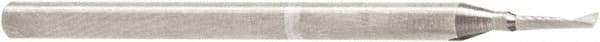 Amana Tool - 1/16" Cutting Diam x 1/4" Length of Cut, 1 Flute, Upcut Spiral Router Bit - Uncoated, Right Hand Cut, Solid Carbide, 2" OAL x 1/8" Shank Diam, 30° Helix Angle - Americas Industrial Supply