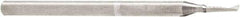 Amana Tool - 1/16" Cutting Diam x 1/4" Length of Cut, 1 Flute, Upcut Spiral Router Bit - Uncoated, Right Hand Cut, Solid Carbide, 2" OAL x 1/8" Shank Diam, 30° Helix Angle - Americas Industrial Supply