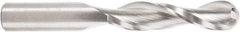Amana Tool - 1/2" Cutting Diam x 2-1/8" Length of Cut, 2 Flute, Upcut Spiral Router Bit - Uncoated, Right Hand Cut, Solid Carbide, 4" OAL x 1/2" Shank Diam, Core Box, 30° Helix Angle - Americas Industrial Supply