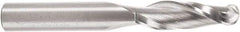 Amana Tool - 3/8" Cutting Diam x 1-1/4" Length of Cut, 2 Flute, Upcut Spiral Router Bit - Uncoated, Right Hand Cut, Solid Carbide, 3" OAL x 3/8" Shank Diam, Core Box, 30° Helix Angle - Americas Industrial Supply