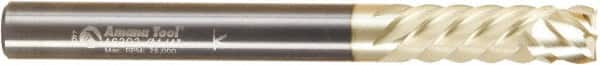Amana Tool - 1/4" Cutting Diam x 2-1/2" Length of Cut, 6 Flute, Compression Spiral Router Bit - Zirconium Coated, Right Hand Cut, Solid Carbide, 2-1/2" OAL x 1/4" Shank Diam, Assorted Router Styles, 20° Helix Angle - Americas Industrial Supply